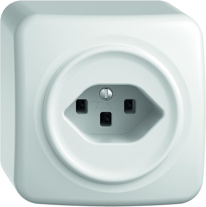 Produktbild Feller STANDARDdue AP Steckdose T23 weiss