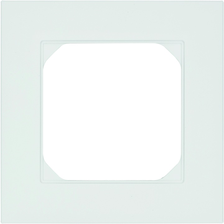 Actual product image Hager K PRO cover frame 1-fold 94x94mm white