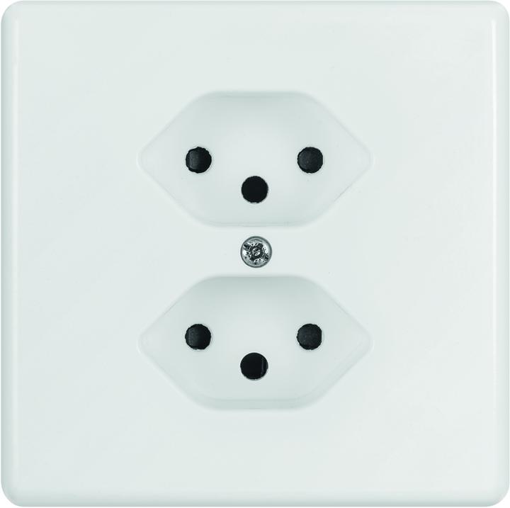 Produktbild Hager UP Steckdose 2xT13 ws