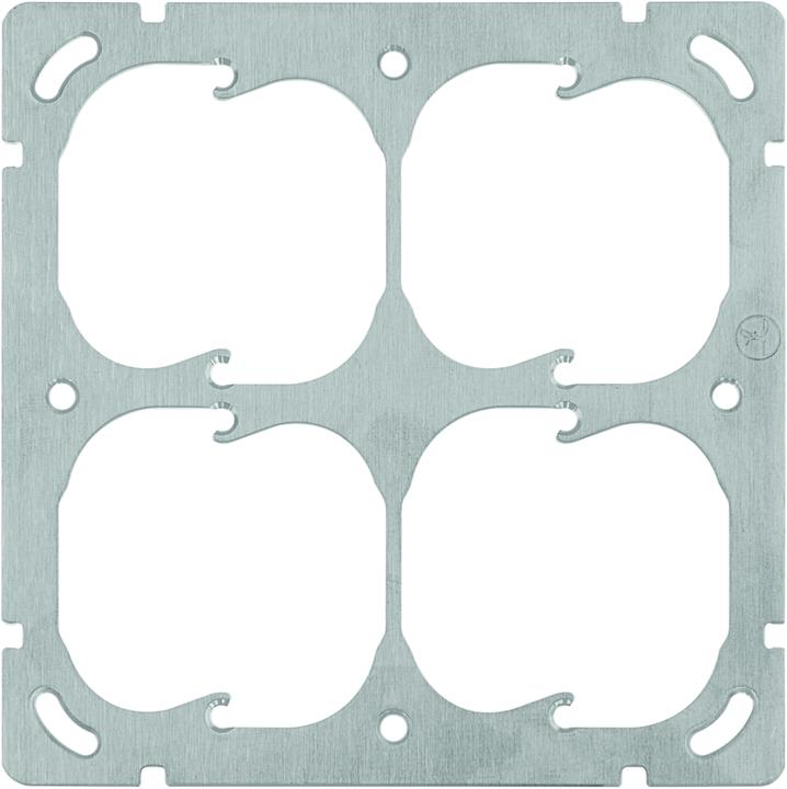 Produktbild Feller Bef.Platte 4fach 2x2, 130x130mm