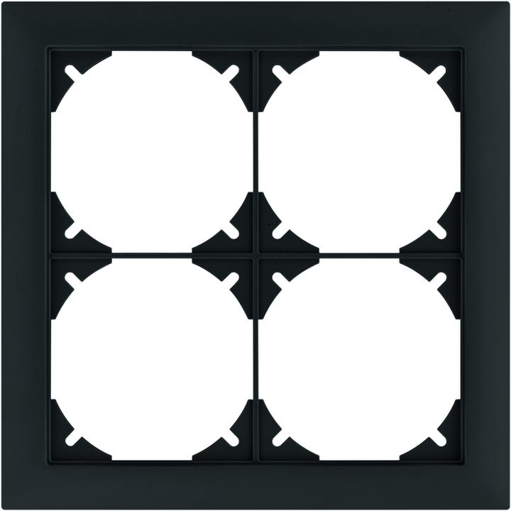 Image du produit Feller Cadre de recouvrement EDIZIOdue4 App / 2x2 noir