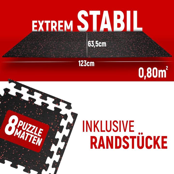 Produktbild Neolymp Bodenschutzmatte Fitness 10 x 8 Stück (0.60 cm)