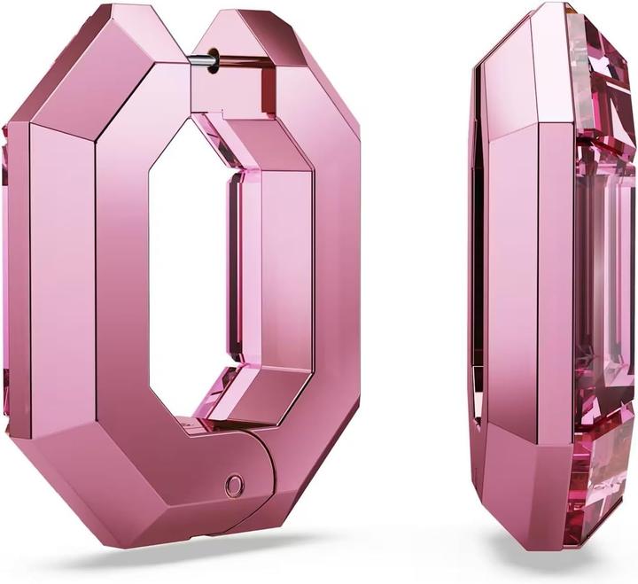 Productafbeelding Swarovski Lucent Ohrstecker, achteckige Form, rosa Kristall (Swarovski metaal)