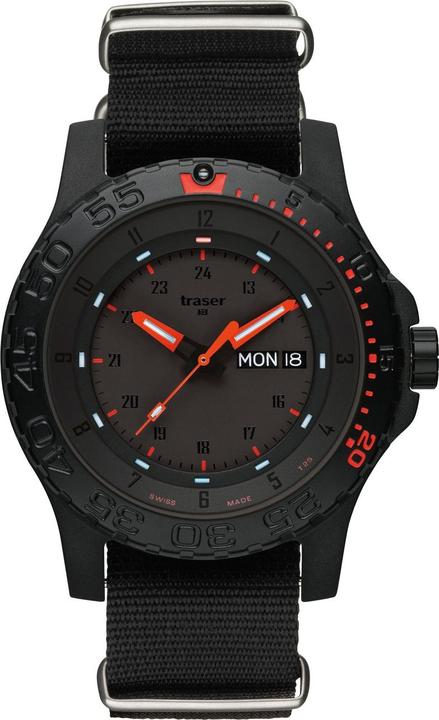 Actual product image Traser P66 Red Combat (Diving watch, 45 mm)