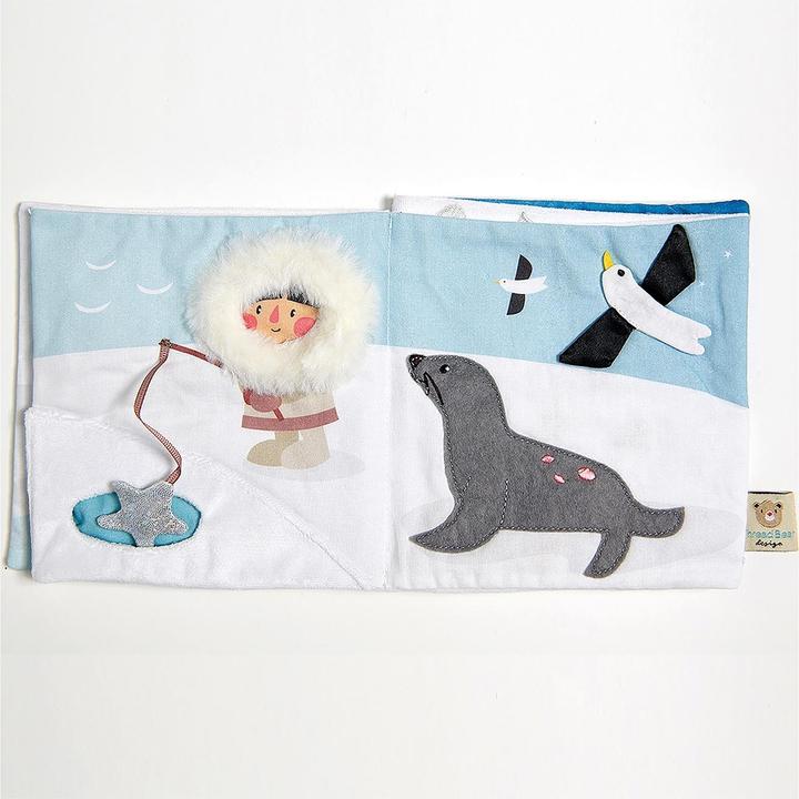 Actual product image Threadbear Fabric book Eskimo