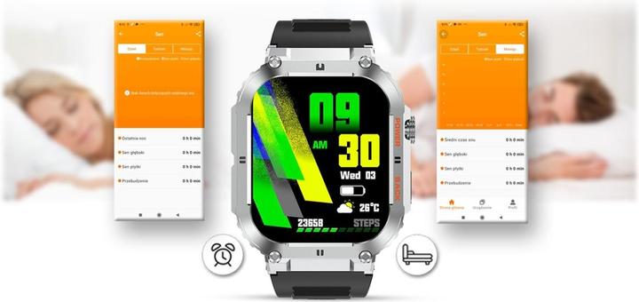 Image du produit Gravity SMARTWATCH MĘSKI GT6-5 - WYKONYWANIE POŁĄCZEŃ, MONITOR SNU (sg020e) (42 mm)