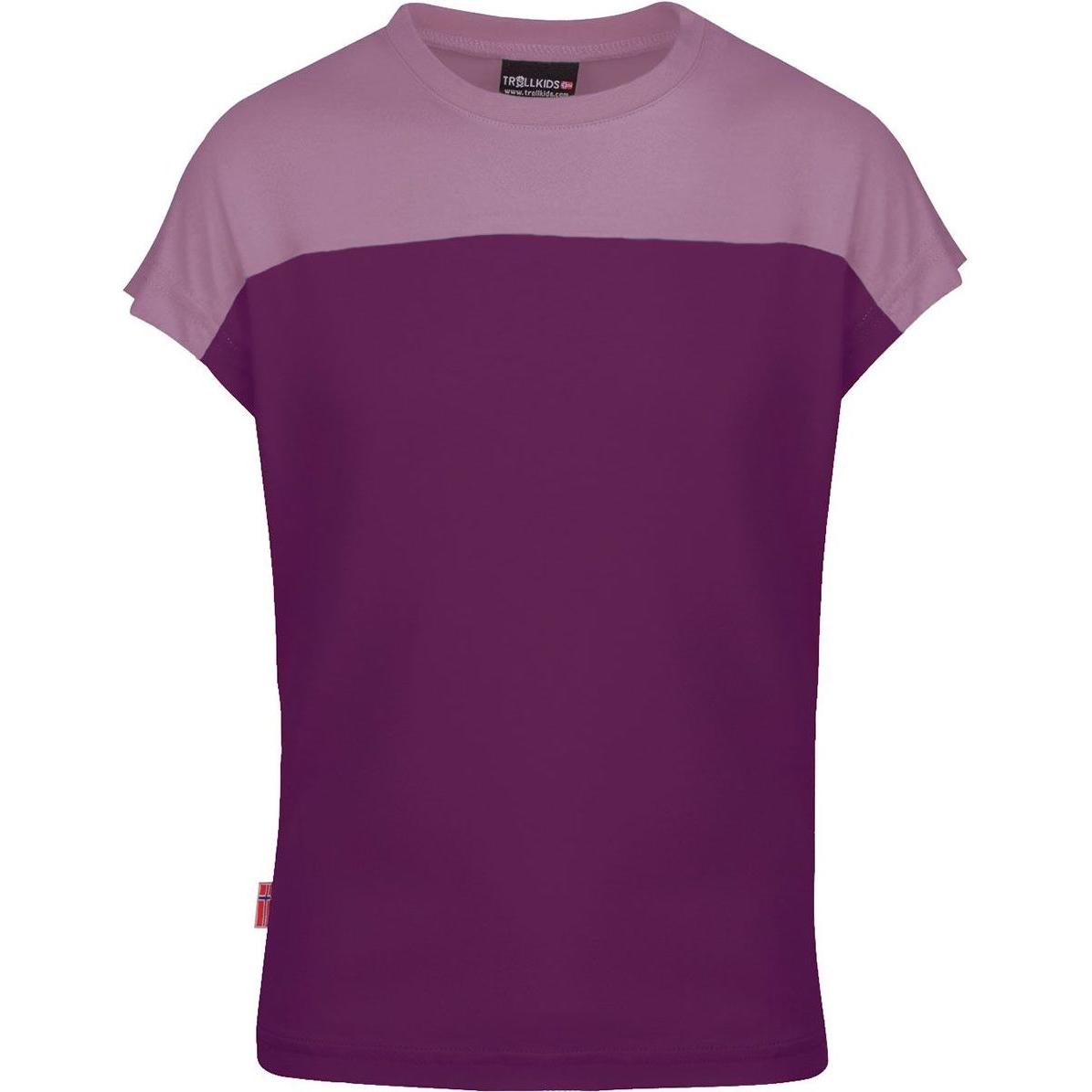 Trollkids, Unisex, Shirt, Bergen T-Shirt, Violett, (164)