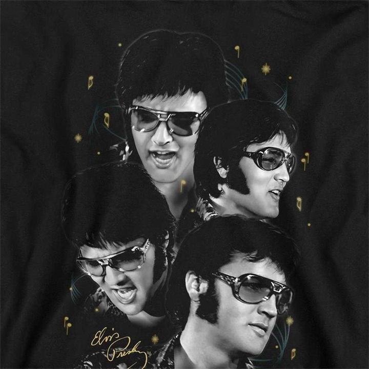 Image du produit Elvis - Sweat à capuche motif/style visages - Enfant (140, 146)