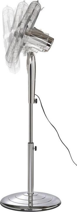 Produktbild Sygonix Standventilator 50 W (Ø x H) 440 mm x 1300 mm Chrom LED-Display, Oszil (65.70 dB)