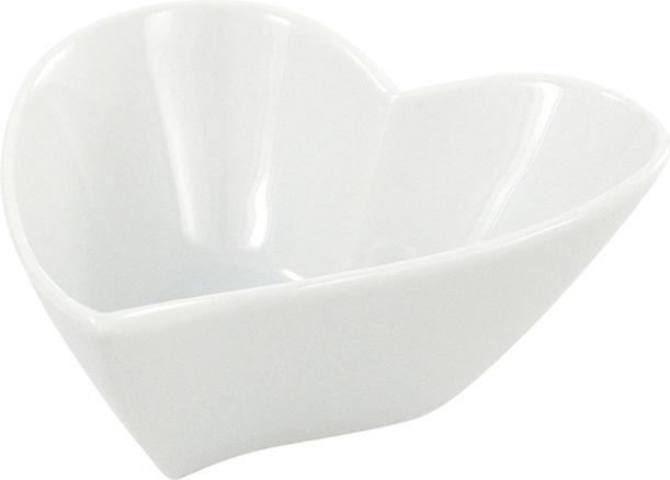 Produktbild G. Wurm Schale Herz formig aus Porzellan Weiss (B/H/T) 13x6x11cm