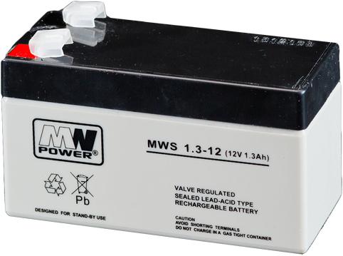 Actual product image Mw Power MWS 1.3-12 UPS battery Sealed lead acid (VRLA) 1.3 Ah
