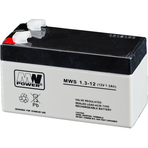 Mw Power MWS 1.3-12 USV-Batterie Plombierte Bleisäure (VRLA) 1,3 Ah, USV Zubehör