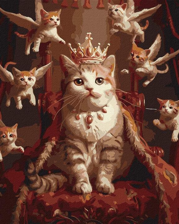 Ideyka Malen nach Zahlen - Königliche Katze