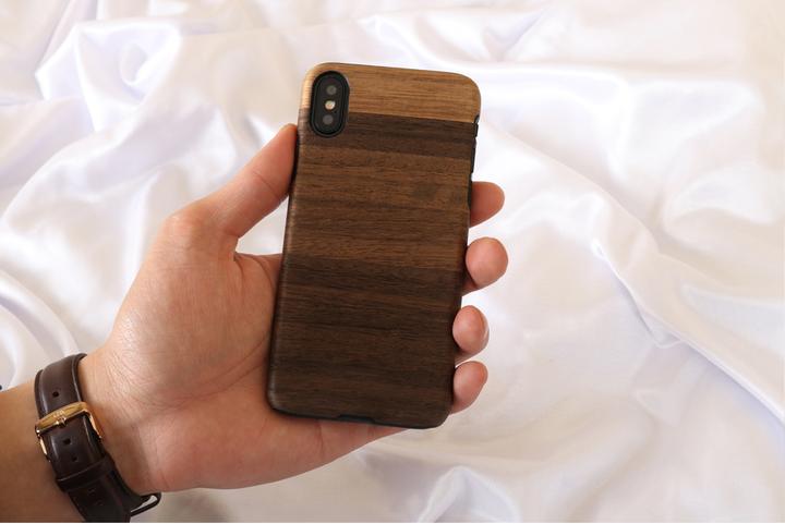 Actual product image Man&Wood SmartPhone case iPhone X/XS fango black (Apple iPhone X, Apple iPhone XS)