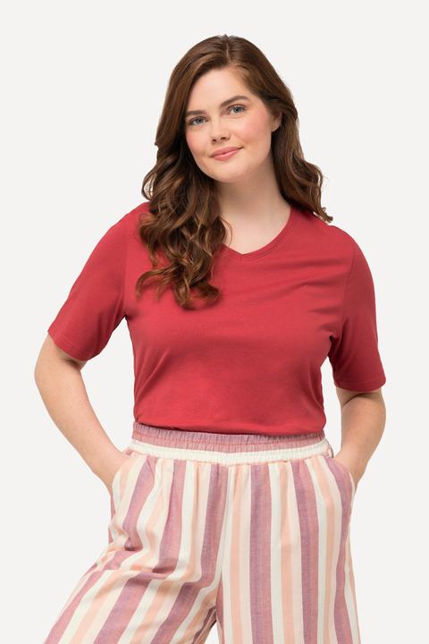 Produktbild Ulla Popken T-Shirts, 2er-Pack, V-Ausschnitt, Halbarm (58)