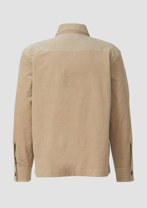 Actual product image S.Oliver Hemd Regular Fit: Feincord-Overshirt mit Brusttaschen und Label-Detail (M)