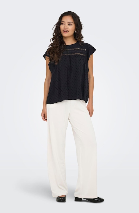 Image du produit JdY Locker geschnitten V-Ausschnitt Voluminöser Armschnitt Top Top (S)