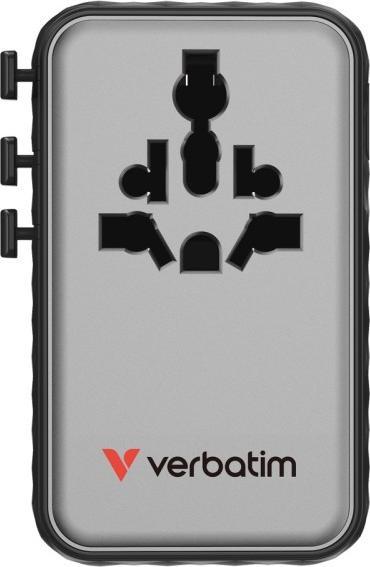 Actual product image Verbatim Charge 'N' Travel 170w Universal Travel Adapter Black