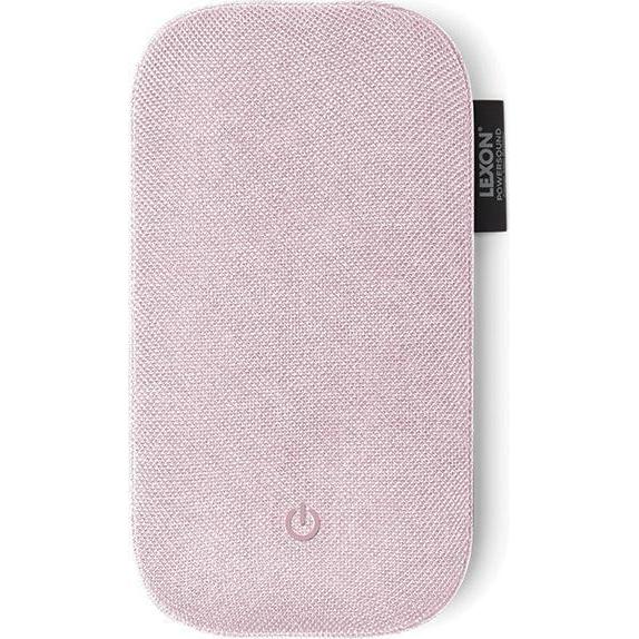 Lexon Powersound Powerbank indukcyjny 5000 mAh z głośnikiem bluetooth różowy/pink LA128P (5000 mAh), Powerbank, Pink