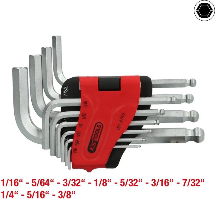 Actual product image KS Tools Angle pin wrench set short