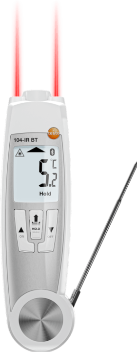 Testo 104-IR BT - Infrarot-Einstech-Thermometer mit App-Anbindung