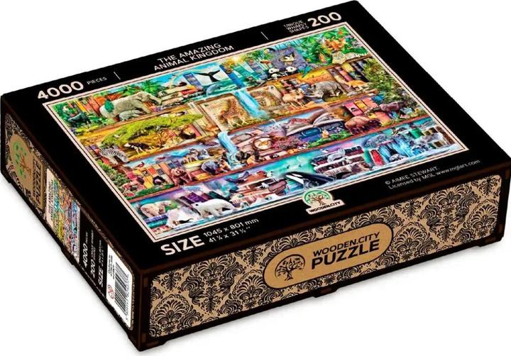 Productafbeelding WoodenCity WOODEN CITY Holzpuzzle Wunderschönes Tierreich 4000 Teile (4000 onderdelen)