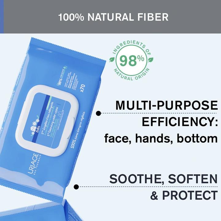 Actual product image Uriage Bébé 1st Cleansing Wipes (1 x 70 pcs.)