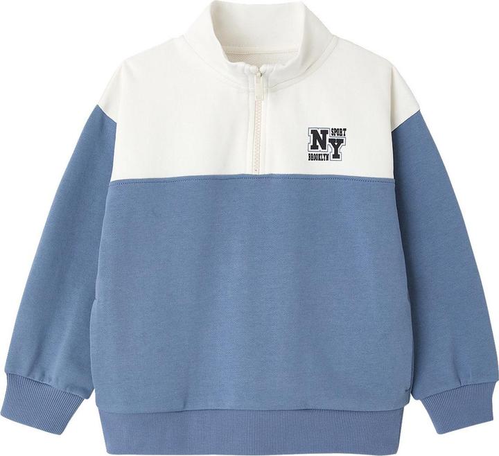 Image du produit Vertbaudet Ensemble garçon : sweat zippé et bermuda NY Brooklyn (128)
