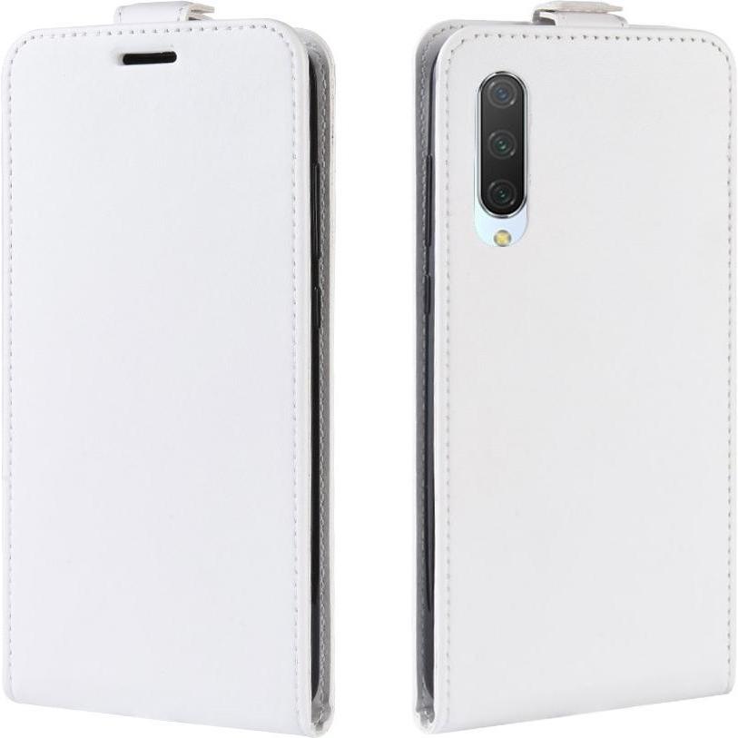Thumbnail - Cover-Discount Xiaomi Mi 9 Lite - Klassisches Flip Case vertikal weiss (Xiaomi Mi 9 Lite), Smartphone Hülle, Weiss