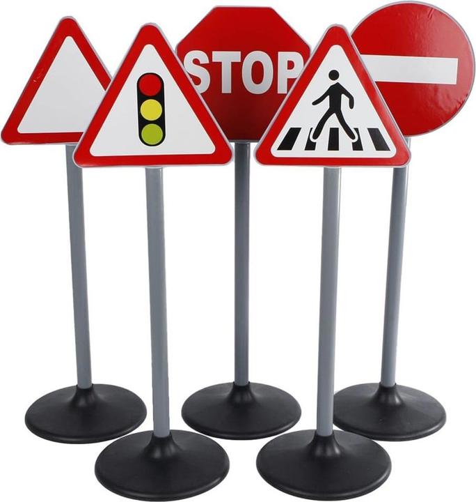 Immagine prodotto Kids Globe Farming Maxi 5 segnali stradali bifacciali 10 adesivi