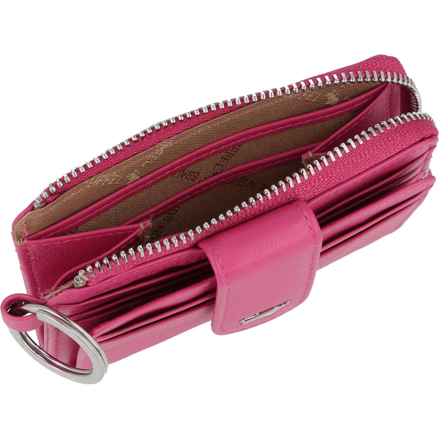 Thumbnail - Braun Büffel, Portemonnaie, Joy Kreditkartenetui RFID Schutz Leder 11 cm, Rosa