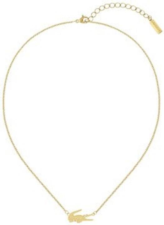 Actual product image Lacoste Fashion Gold Plated Necklace For Women Crocodile 2040044