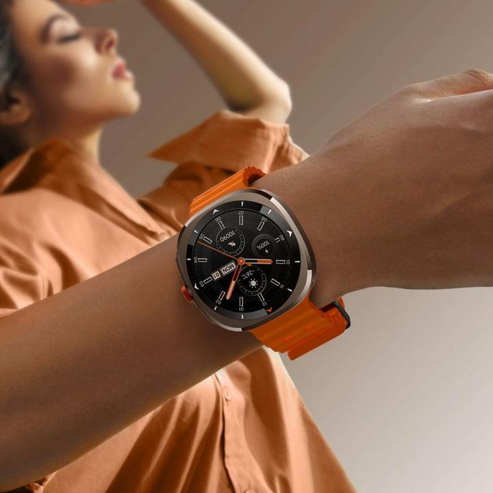 Actual product image Joyroom Venture Series JR-FV2 Smart Watch (Answer/Make Call) - Vitality Orange (47.50 mm)