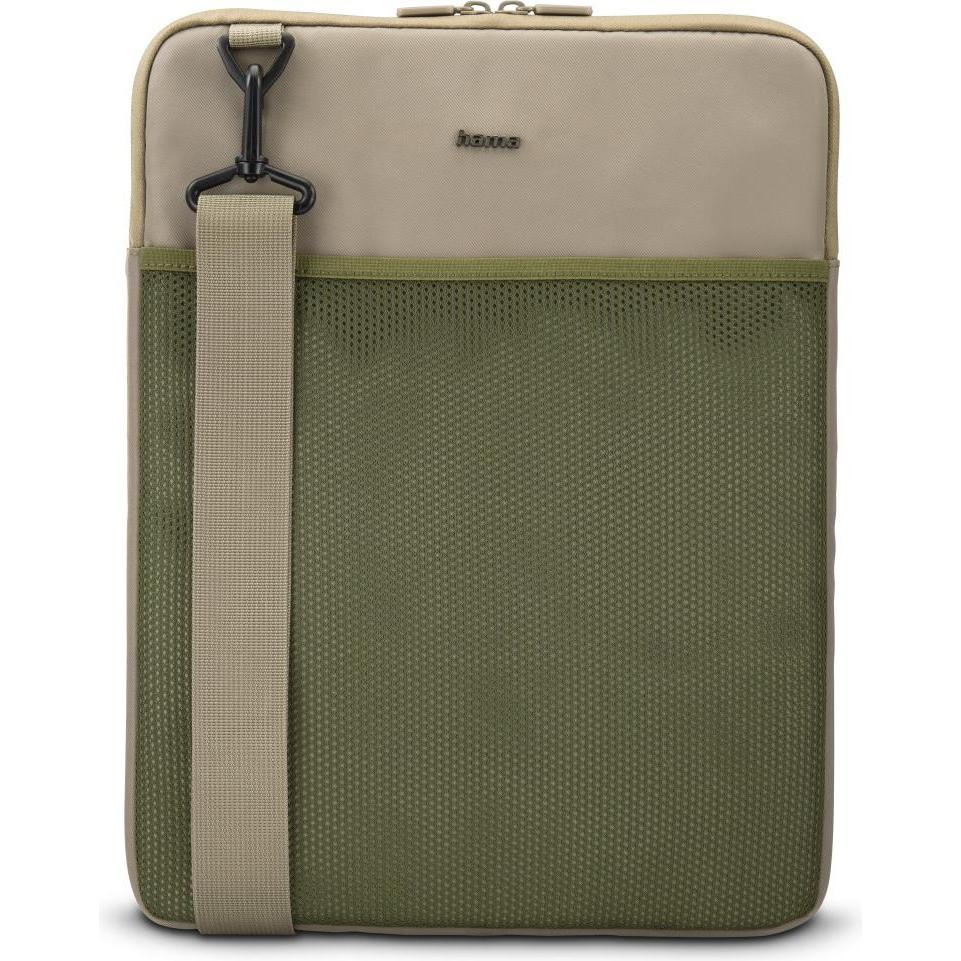Hama To Go" zum Umhängen, von 40 bis 41 cm (15,6" - 16,2 (16.14"), Notebooktasche, Beige, Grün