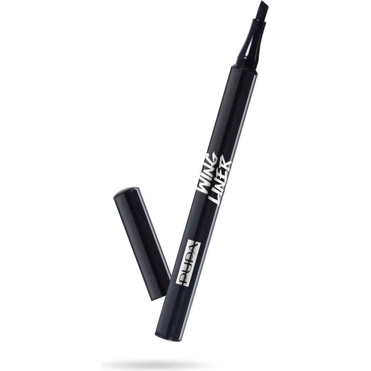 Pupa Milano, Eyeliner + Kajal, Wing Liner Extra Black (001 Extra Black)