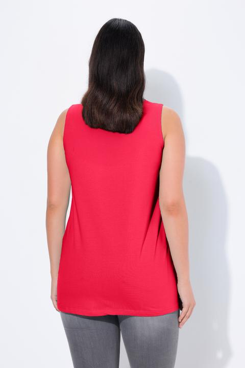 Immagine prodotto Ulla Popken Top dal taglio svasato e smanicato con scollo a V (62)