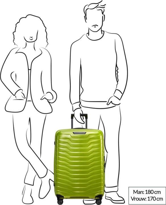 Actual product image Samsonite Trolley Proxis Spinner 69cm Lime (75 l)