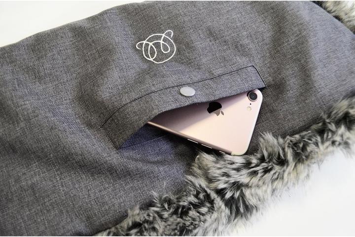 Actual product image Maylily Stroller handmuff - Elegant graphite