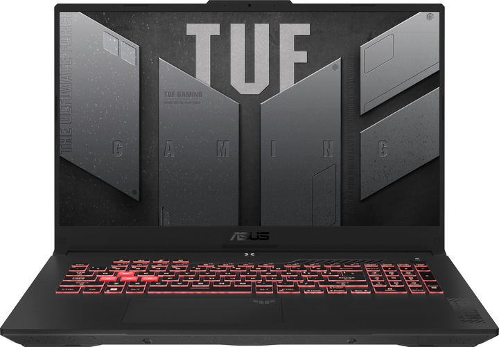 Actual product image ASUS TUF Gaming A17 FA707NVR-HX009 R7 16 N gy noOs (17.30", AMD Ryzen 7 7435HS, 16 GB, 512 GB, DE)