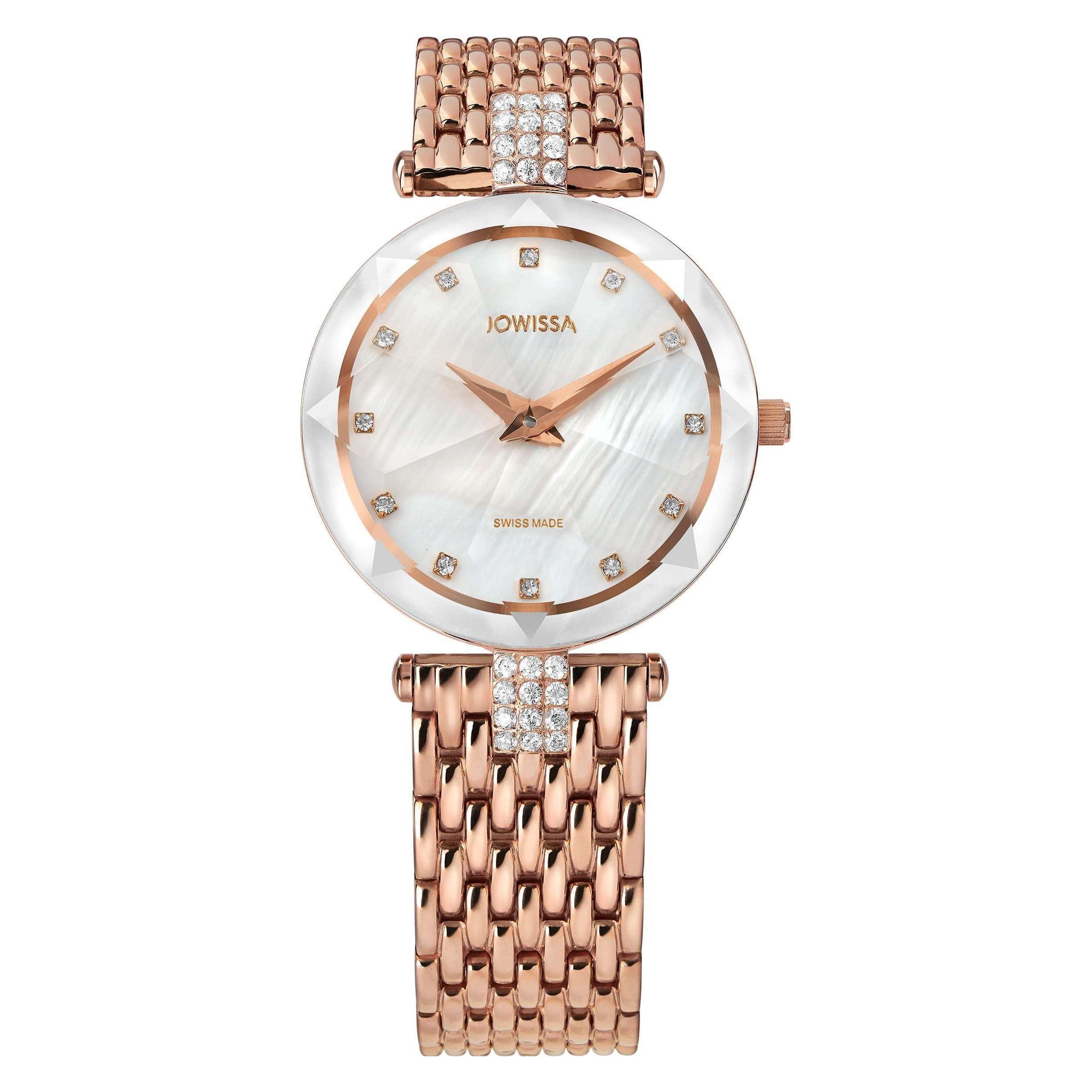 Jowissa, Armbanduhr, J5.774.M Facet, Rosa, (Analoguhr, 30 mm)