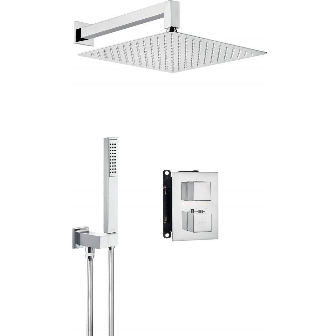 Deante, Badarmatur, Unterputz-Duschgarnitur mit thermostatischer BOX