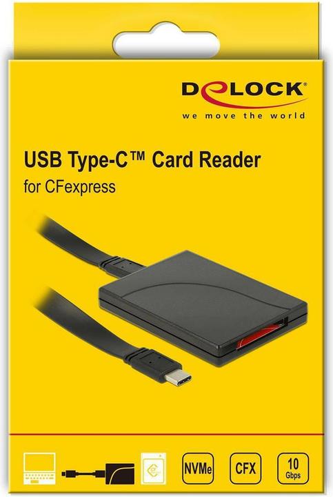 Produktbild Delock USB 3.0 Card Reader CFX (USB-C)