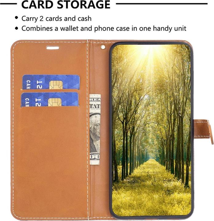 Actual product image König Design Mobile phone case protection for Apple iPhone 15 Pro Max Case Cover Wallet Flap Case (Apple iPhone 15 Pro Max)