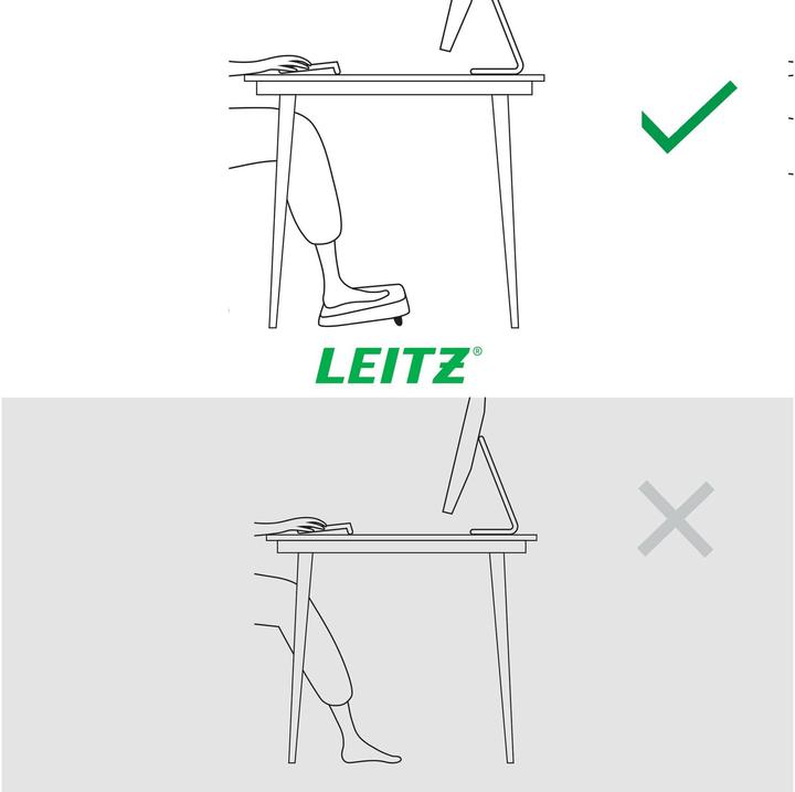 Immagine prodotto Leitz Poggiapiedi regolabile Ergo (34 x 42 cm)