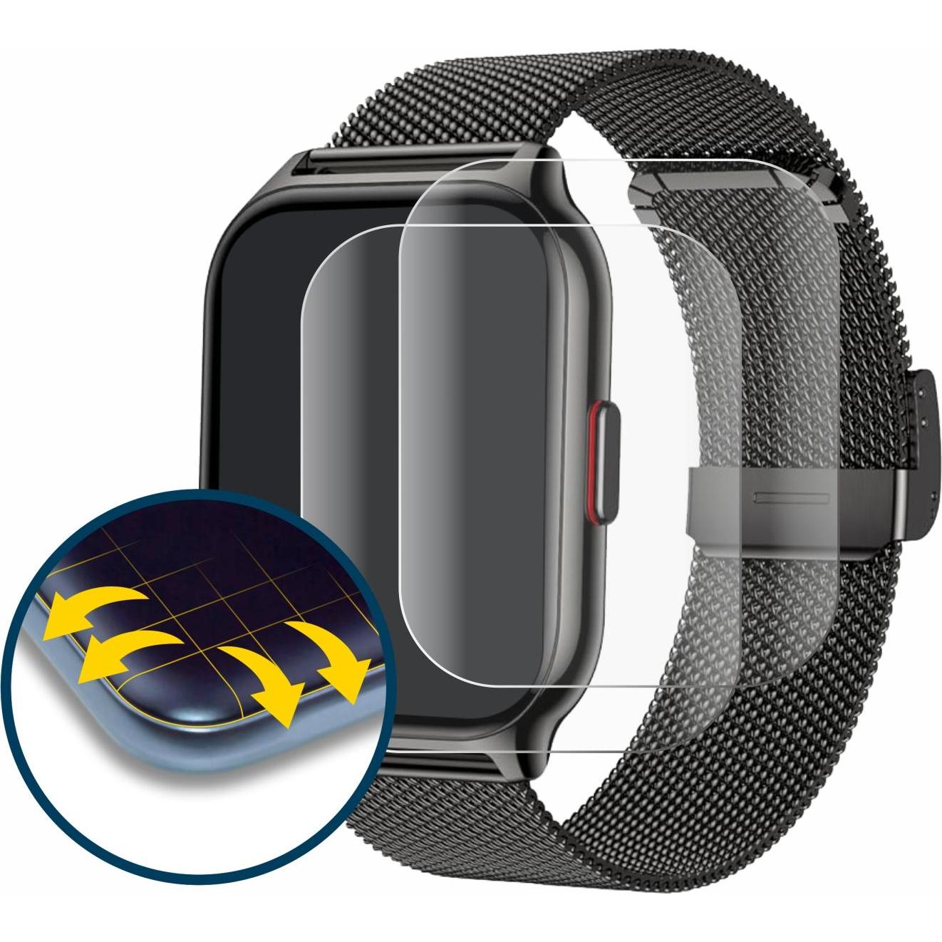 Thumbnail - BROTECT Full-Screen Displayschutz, Smartwatch Schutzfolie, Transparent