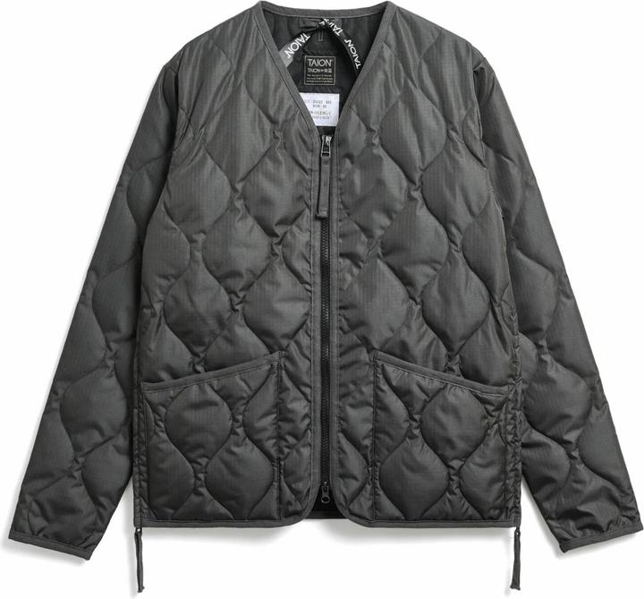 Actual product image Taion military v-neck zip jacket lining (S)