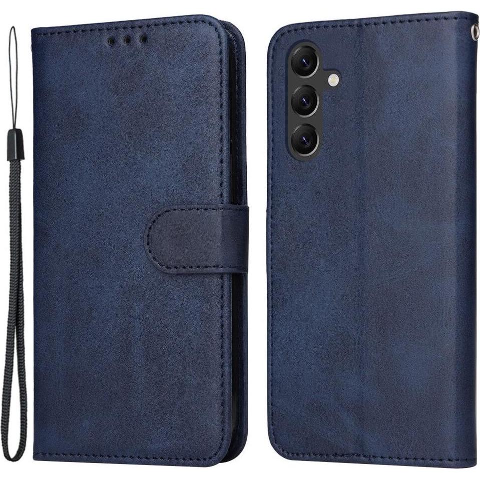 Cover-Discount Galaxy A15 - Premium Handyhülle Etui blau (Samsung Galaxy A15), Smartphone Hülle, Blau