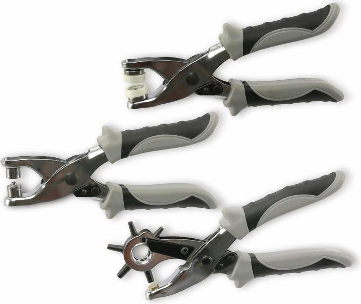 Actual product image Masterproof Punch and rivet pliers set 3 pieces