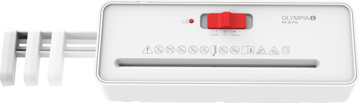 Produktbild Olympia Aktenvernichter PS 36 Pro wei?? (Streifenschnitt)
