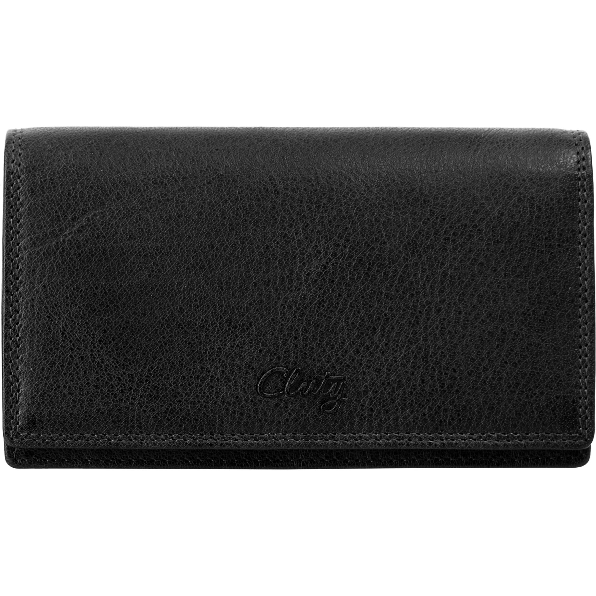 Cluty, Damen, Portemonnaie, Geldbörse, Schwarz